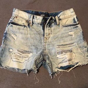Distressed shorts size 27